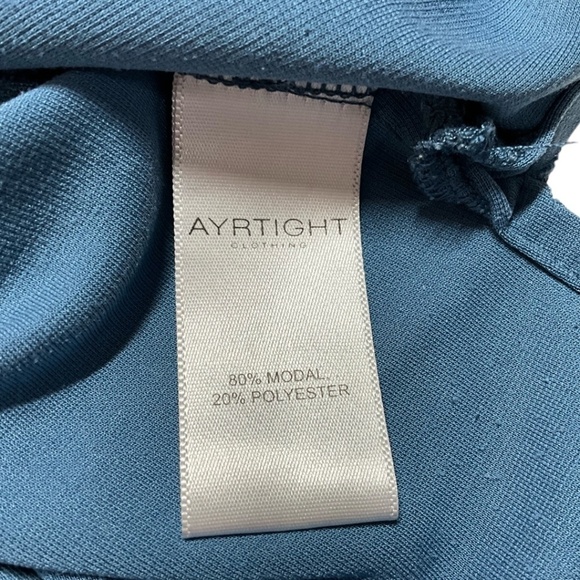 AYRTIGHT CLOTHING Modal Poly Drape Neck Sleeveless Top Hi-Lo Hem MADE IN CANADA - Picture 8 of 10